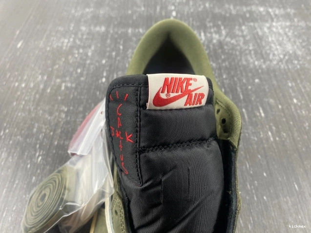 Cheap TRAVIS JORDAN OLIVE' AIR 1 SP LOW 'BLACK SCOTT DM7866-002 OG X 0702